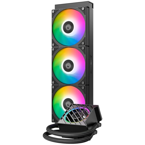 СВО ID-Cooling Dashflow 360 XT Pro, ARGB Soc-AM5/AM4/1200/1700/1851 черный 4-pin 16-34dB Al+Cu 350W Ret