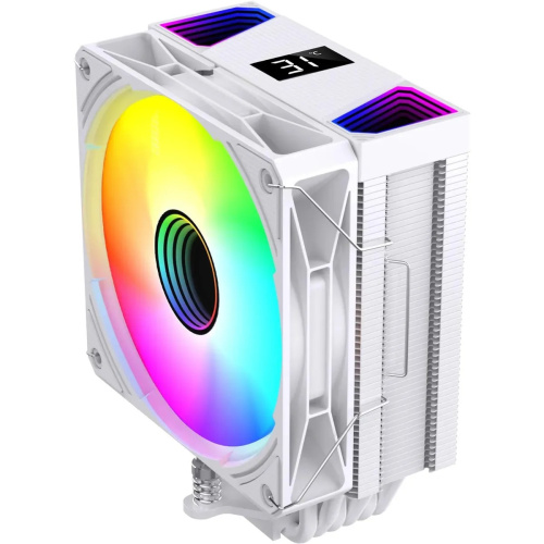 Кулер Bloody BD-AC220-ARGB1 ARGB (BD-AC220-ARGB1-WH) Soc-AM5/AM4/1200/1700/1851 белый 4-pin 14-26dB Al+Cu LCD 220W 596gr Ret