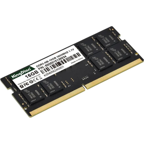 ОЗУ KingDian DDR5-NB-16GB-56-46, DDR5 SO-DIMM 16Gb, 5600Mhz,CL46