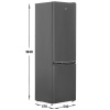 Холодильник с морозильником Beko B1RCNK312G серый