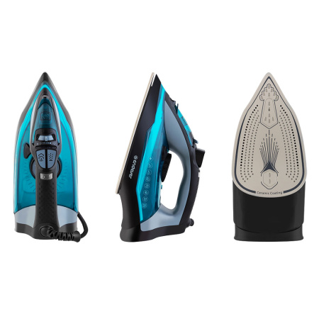 Утюг ENDEVER Delta-234 черный/лазурно-синий