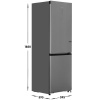 Холодильник с морозильником Hisense RB3K330SAC1 серебристый
