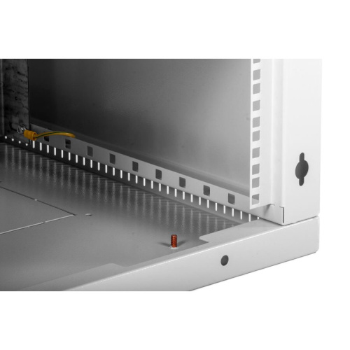 Шкаф коммутационный ЦМО ШРН-Э-15.500 15U 600x520мм пер.дв.стекл несъемн.бок.пан. 50кг серый