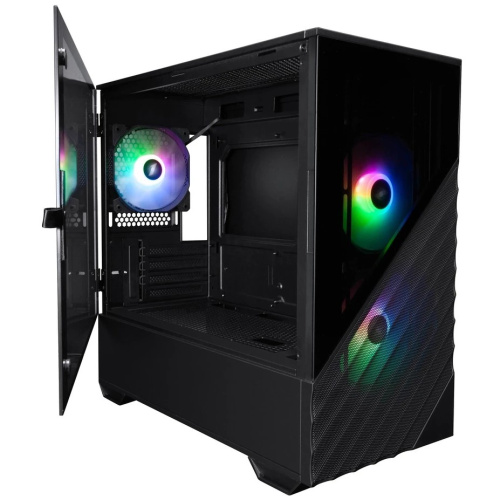 Корпус 1STPLAYER DK D7 ARGB Black (D7-BK-3F7) / mATX / 3x120mm ARGB fans