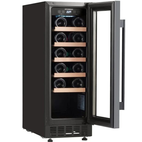 Винный шкаф Hyundai HBWC 0831 SU черный