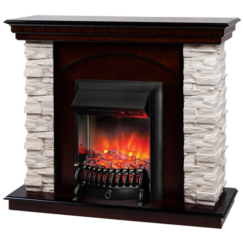 Электрокамин RealFlame Elford AO античный дуб с очагом Fobos Lux Black RC