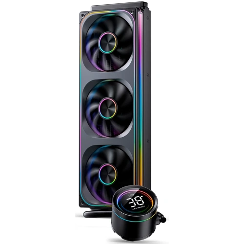 СВО JONSBO TH-360 Black LGA 1700/1200/115X/AM5/AM4 (TDP 300W, ARGB Fan and Pump, PWM, Triple Fan 120mm) Ret