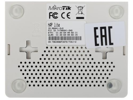 Wi-Fi роутер MikroTik hAP lite
