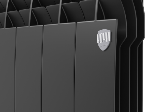 Биметаллический радиатор отопления  Royal Thermo Biliner 500 Vr 12 Секций Noir Sable