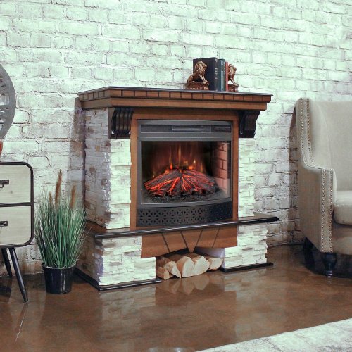 Электрокамин RealFlame Rockland AO античный дуб с очагом Firefield 25 S IR