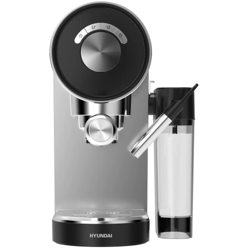 Кофеварка рожковая Hyundai HEM-4305 серебристый/черный 1350Вт