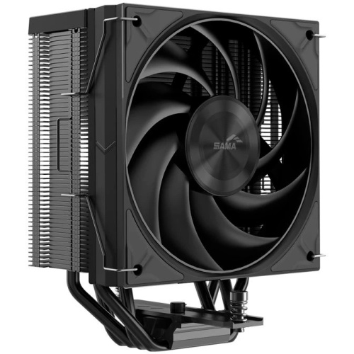 Кулер SAMA A40 (A40-BKWNNXOX-G) (240W, 4-pin PWM, 152mm, 4x6mm, 1x120mm, 78CFM, 29dBA, 2200RPM, S 1851/1700/1200/115X, AM5)