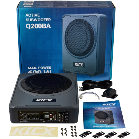 Сабвуфер автомобильный Kicx Q200BA