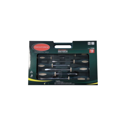 Набор отверток магнитных Rockforce Profi RF-7010A(27193) 10 предметов
