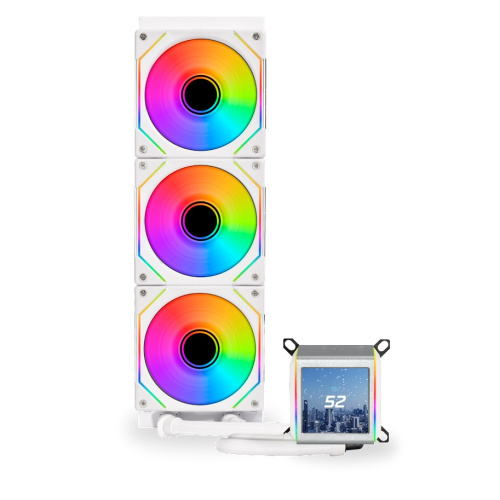 СВО Lian Li GA II LCD SL-INF 360 White (GA2ALCD36INW) (G89.GA2ALCD36INW.R0) / 3x120mm ARGB PWM Fans