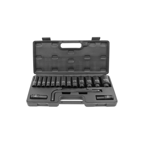 Набор головок ударных глубоких Forsage f-4166a-5mpb 54602 с г-образным воротком 1/2''