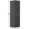 Холодильник с морозильником Beko B3R0CNK332HXBR черный