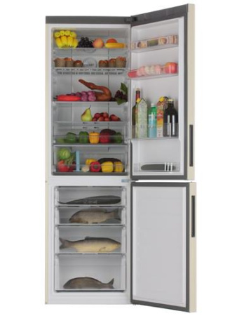 Холодильник с морозильником Haier C2F636CCRG бежевый