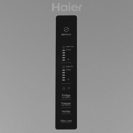 Холодильник с морозильником Haier CEF534CSRG серебристый