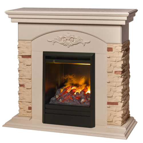 Электрокамин RealFlame Neapolis WT айвори с очагом 3D Olympic