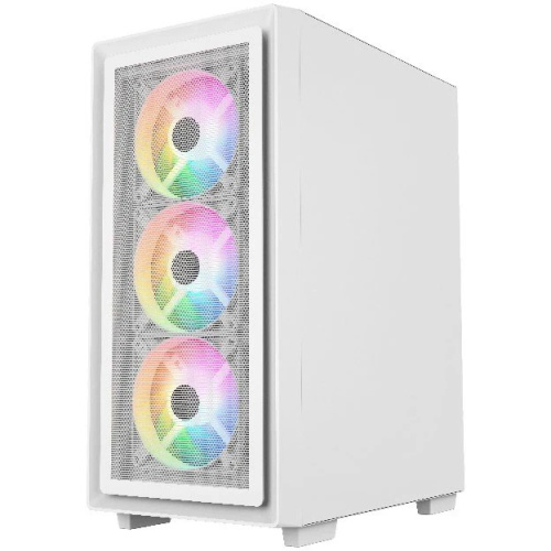 Корпус Powercase Mistral AY4W ARGB (CMAYW-A4), Tempered Glass, 4x 120mm ARGB Fans, белый, ATX