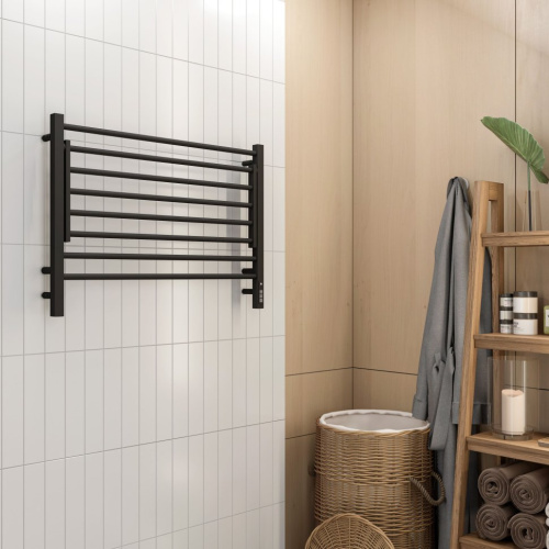 Электрический полотенцесушитель Terminus Горизонт П8 800х600 КС sensor quick touch (черный муар)