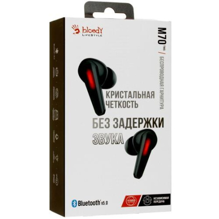 Наушники TWS A4Tech Bloody M70 черный