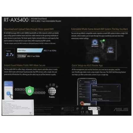 Wi-Fi роутер ASUS RT-AX5400