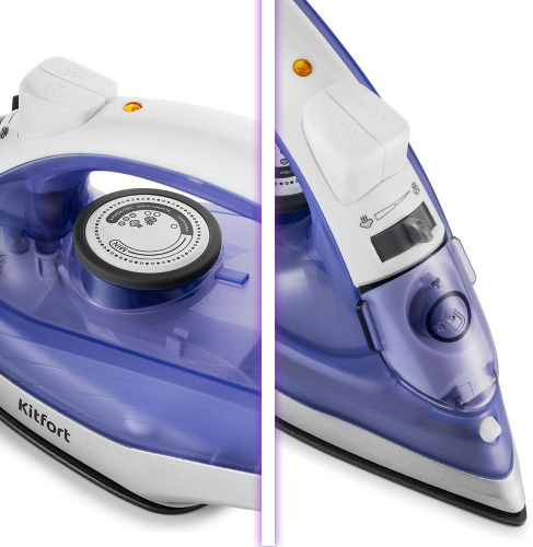 Утюг Kitfort KT-2603 белый/фиолетовый