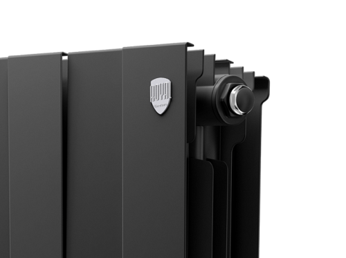 Биметаллический радиатор отопления Royal Thermo PianoForte 300 черный 12 секций