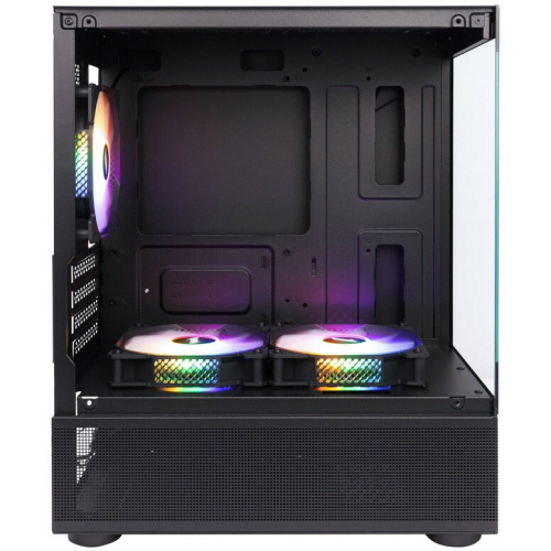 Корпус 1STPLAYER Miku Mi2-A Black (Mi2-A-BK-2F1R-1F1)/ mATX / 3x120mm LED fans