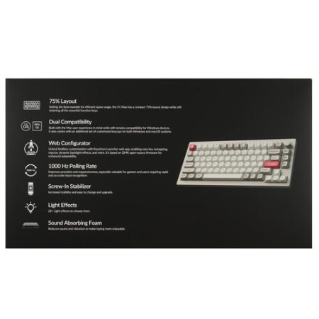 Клавиатура проводная + беспроводная Keychron V1 Max