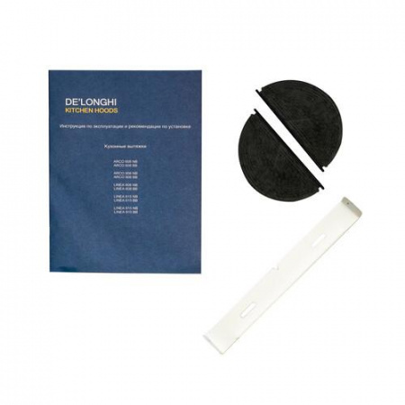 Вытяжка наклонная DeLonghi Arco 908 BB белый