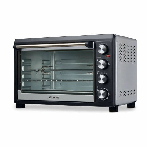 Мини-печь Hyundai MIO-HY076 серебристый/черный
