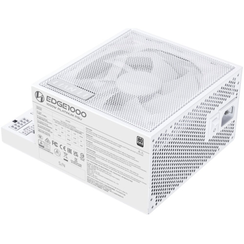 Блок питания Lian Li EG1000 (G9P.EG1000.WE00.RU) / White / ATX 3.1, 1000W, 80 Plus Platinum, PCIe 5.1, APFC, USB HUB, 120mm FDB Fan, Fully Modular