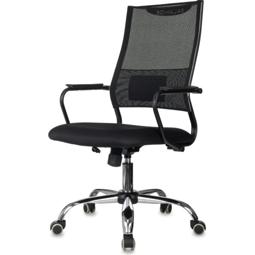 Кресло Бюрократ CH Balance SL черный Elastic-102 сетка/ткань крестов. металл хром