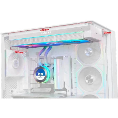 СВО Lian Li HydroShift II LCD-C 360R (GHS2LCD36RW White) (G89.GHS2LCD36RW.R0) / 3x120mm ARGB PWM Fans