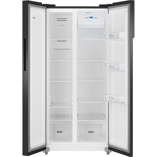 Холодильник Weissgauff WSBS 500 Inverter NoFrost Black Glass