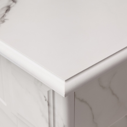 Электрокамин RealFlame Carolina 24/25,5 WT цвет мрамор белый с очагом Sparta 25,5 LED