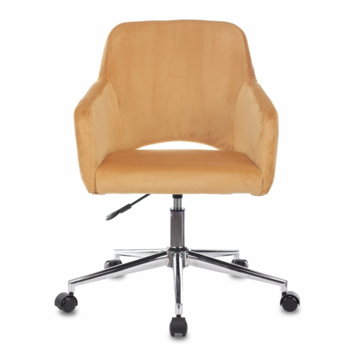 Кресло Бюрократ CH-380SL/9AMBER янтарный Italia 9 крестов. металл хром