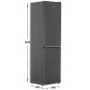 Холодильник с морозильником Beko B1RCNK332G серый