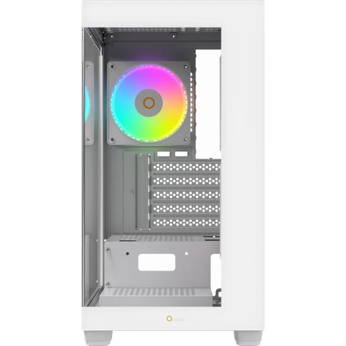 Корпус Ocypus Gamma C52 WH ARGB (Gamma-C52-W-HD300XX-GL) mATX / win / white / 3 ARGB fans / no PSU / Tempered Glass