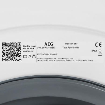 Стиральная машина AEG LFR73844BE белый