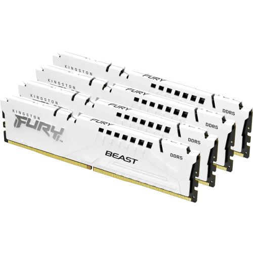 ОЗУ Kingston Fury Beast KF552C40BWK4-128 DDR5 - 4x 32ГБ 5200МГц, DIMM, White, Ret