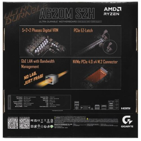 Материнская плата GIGABYTE A620M S2H