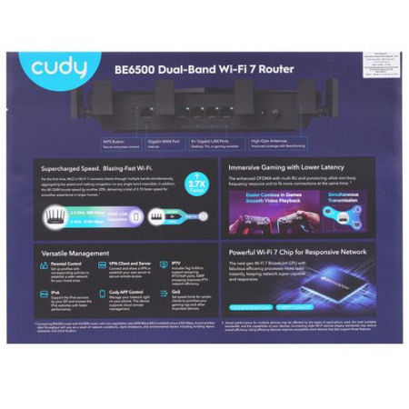 Wi-Fi роутер Cudy WR6500