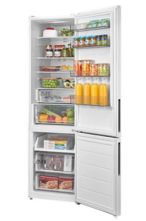 Холодильник с морозильником Midea MDRB600MMF01 белый