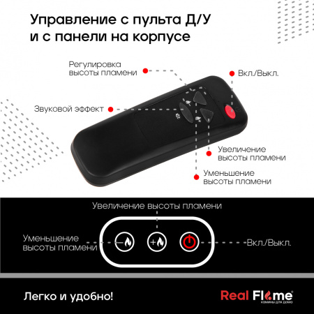 Электроочаг RealFlame 3D Cassette 630 Black Panel