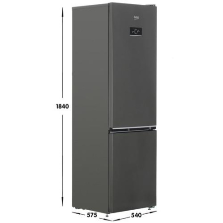 Холодильник с морозильником Beko B3R0CNK312HG серый