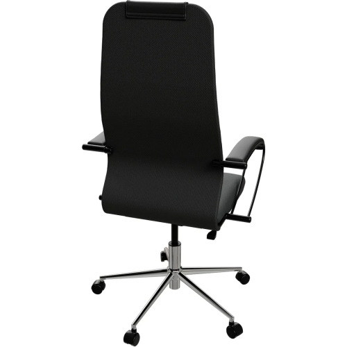 Кресло Метта SU-B-10 (ZE4.12.1.2A2) черный сиденье черный сетка с подголов. крестов. металл хром